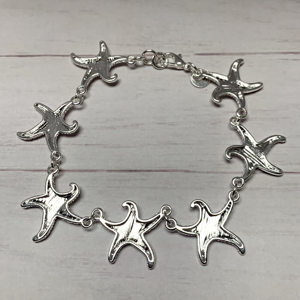 Sterling Silver Starfish Bracelet NEW! - Picture 3 of 5